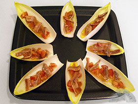Endivias con anchoas