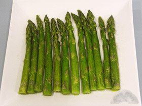Esparragos verdes al microondas