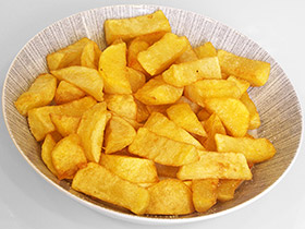 Patatas cocidas y fritas
