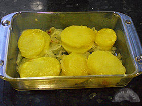 Patatas panadera en microondas