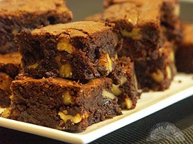 Brownies (pastelillos de chocolate y nueces)