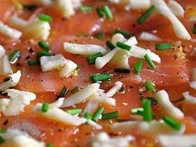 Carpaccio de salmon ahumado 1