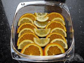 Muslos de pollo asados con naranja y limón 1