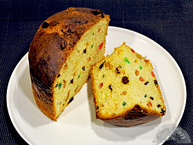 Panettone con chocolate o frutas